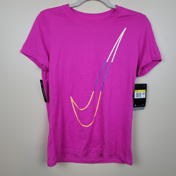 Nike Tops - NWT Nike Pink Swosh Dri Fit Tshirt size S